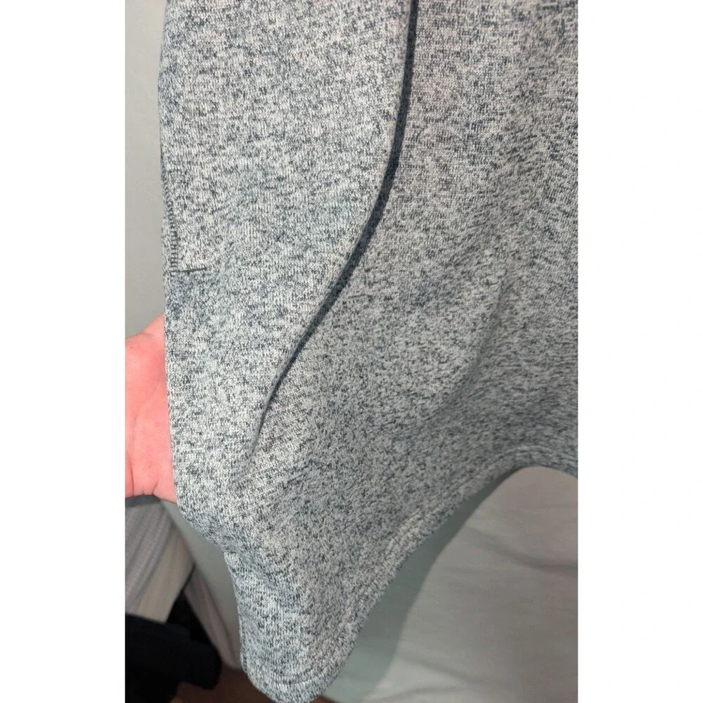 Sonoma Men's Super Soft Sweater Fleece XL Gray Long Sleeve Pockets Stretch